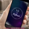 Convite Galáxia Animado para festa de 15 anos exibido em celular, com fundo em tons de azul e roxo, brilho estelar, efeitos cintilantes e animações inspiradas no universo.