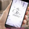 Convite Animado Lavanda com Foto para 15 anos, decorado com flores de lavanda em tons suaves de lilás, borboletas delicadas e espaço para foto personalizada da debutante.