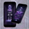 Convite Euphoria Interativo Premium para 15 anos com visual neon em tons de roxo, globo espelhado, pista de dança, layout digital em formato de site e menu interativo.