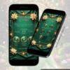 Convite Interativo A Princesa e o Sapo Premium em formato de site, com flores de lótus, detalhes dourados, fundo verde elegante e elementos inspirados no universo encantado da Princesa Tiana.