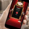 Lembrete de 15 Anos Las Vegas com decoração inspirada na cidade de Las Vegas, letreiro luminoso, moldura dourada, cartas de baralho, dados e detalhes em vermelho, preto e dourado.